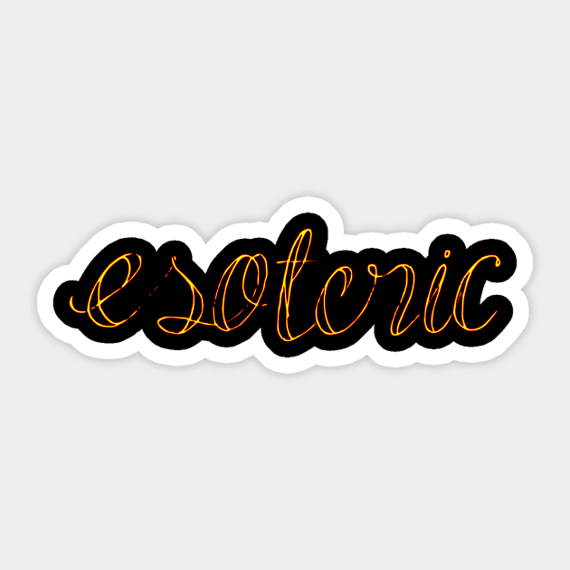 esoteric Sticker by Oluwa290